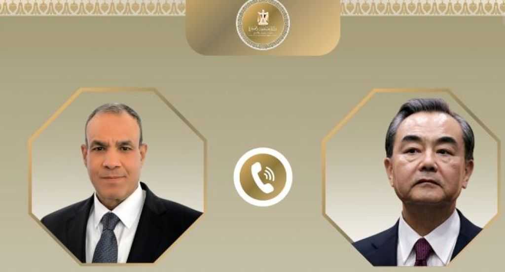 وزير الخارجية ونظيره الصيني يبحثان تطورات الأوضاع في قطاع غزة 