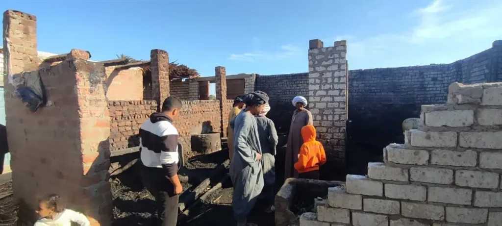 حريق يلتهم رؤوس ماشية في قرية الجبيرات بسوهاج 