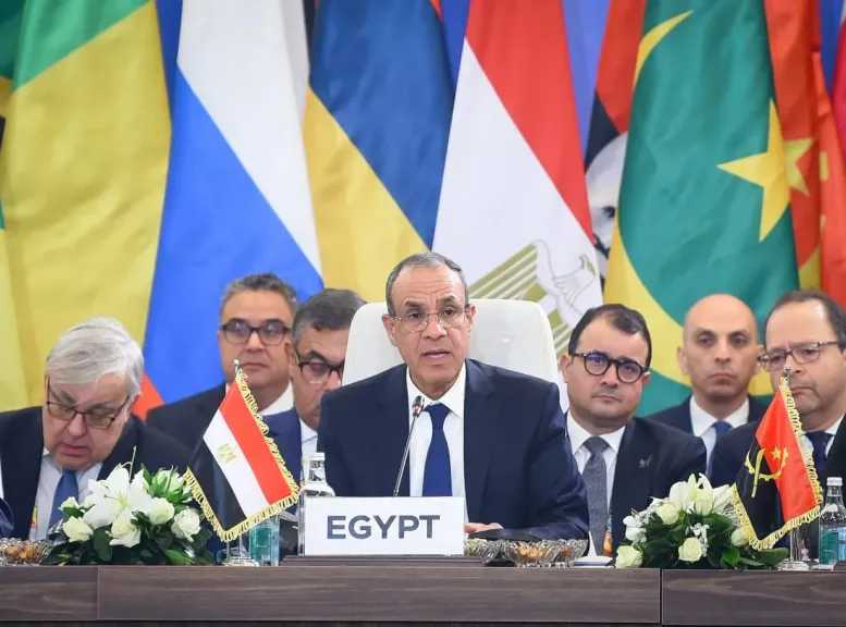 وزير الخارجية: منتدى الشراكة الروسية الإفريقية شهد توافق على تنفيذ حل الدولتين وإقامة دولة فلسطينية مستقلة 