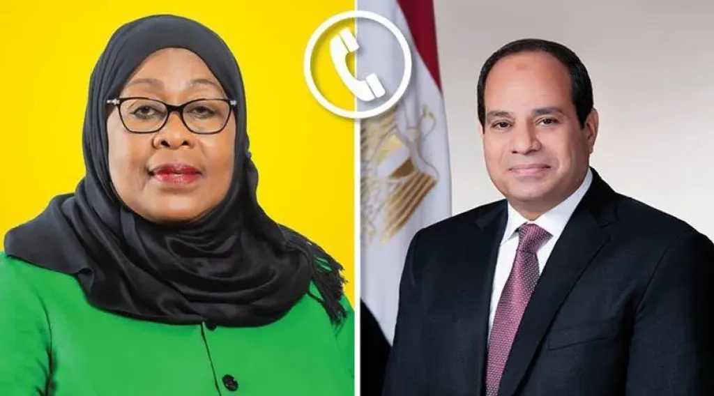 الرئيس السيسي يهنئ رئيسة تنزانيا بولاية ثانية ويؤكد تعزيز الشراكة الاقتصادية والاستثمارية 