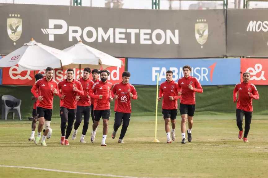كواليس مران الأهلي استعدادًا لمواجهة المصرية للاتصالات بكأس مصر 