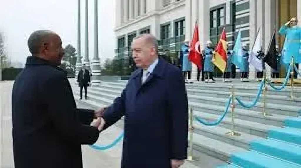 أردوغان يستقبل البرهان بمراسم رسمية في أنقرة 