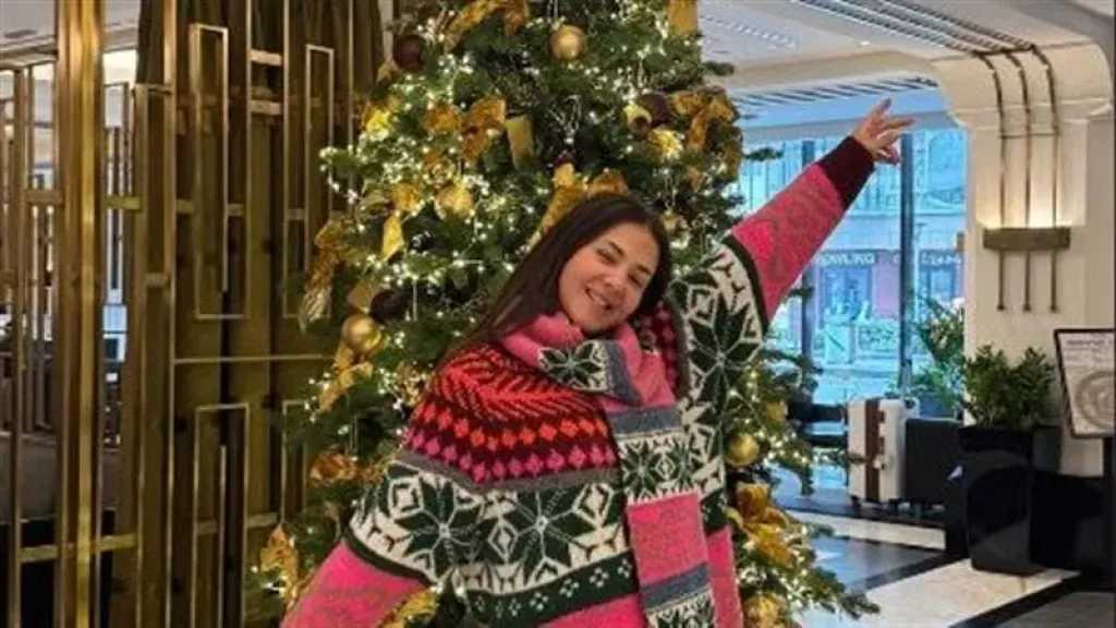 دنيا سمير غانم تحتفل بالكريسماس 