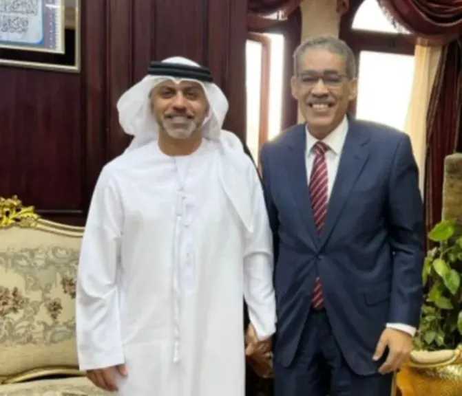 سفير الإمارات: بحثت مع ضياء رشوان تعزيز التعاون الإعلامي وتبادل الخبرات 
