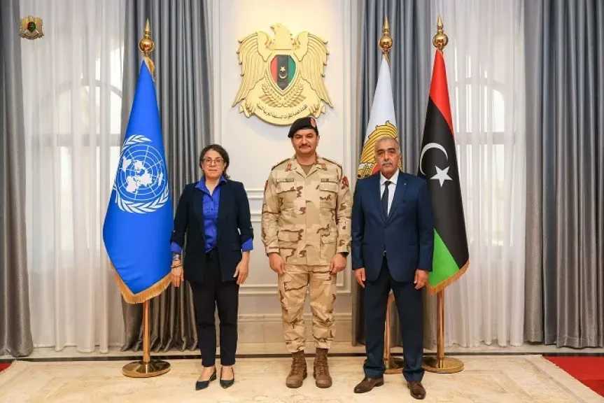 الجيش الليبي يبحث مع بعثة الأمم المتحدة مستجدات الملف السياسي والاقتصادي 