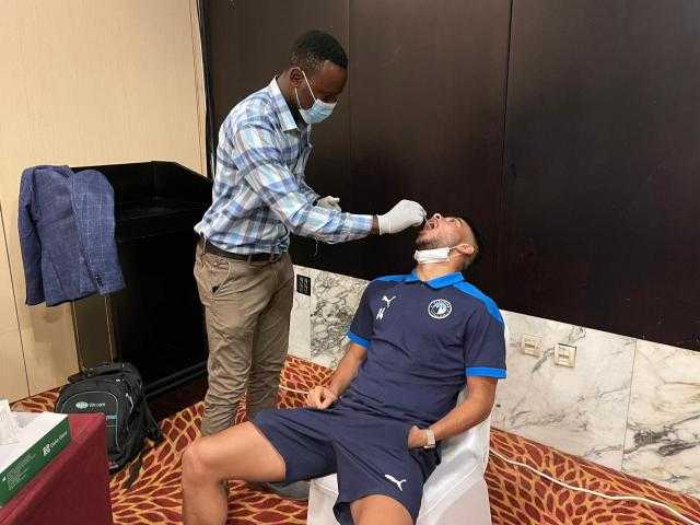 مسحة طبية للاعبي بيراميدز قبل مواجهة بطل تنزانيا