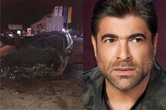 بالصورة.. وائل كفورى ينجو من الموت بعد تعرضه لحادث سير مروع