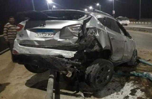 مصرع عريس ليلة الدخلة.. في انقلاب سيارة الزفة