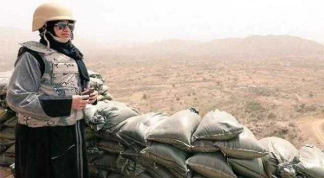 جندية سعودية تقود عملية عسكرية وتنجح في قصف موقع حوثي