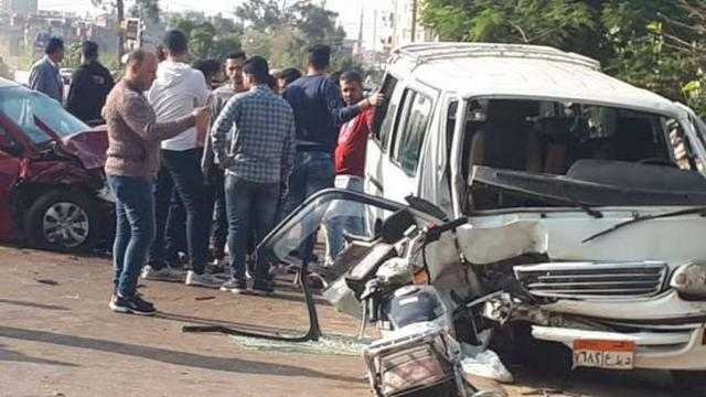 إصابة 4 أشخاص في حادثي سير بصحراوي المنيا