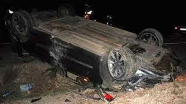 مصرع وإصابة أسرة في انقلاب سيارة بالهرم