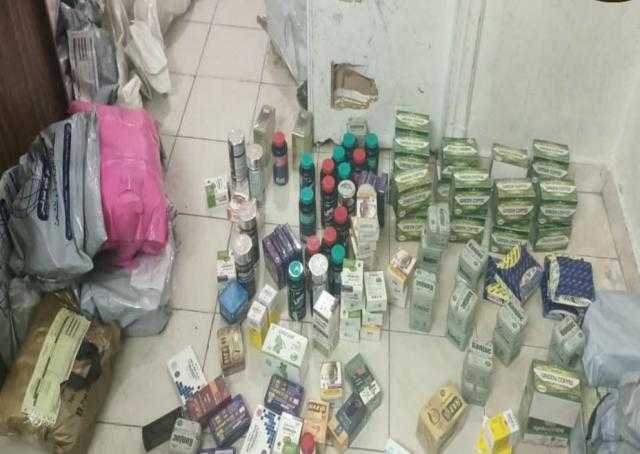 ضبط مخزن بدون ترخيص لمستحضرات الأدوية الطبية