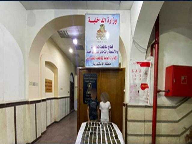 مكافحة المخدرات تضبط 100 طربة حشيش قبل ترويجها بالإسكندرية