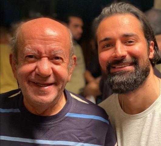 أحمد حاتم لـ لطفي لبيب: «قيمتنا زادت بزيارتك في كوليس أنا وهي»