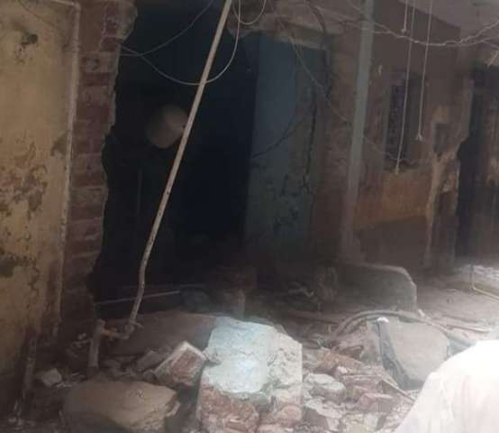  انهيار عقار بالطالبية 
