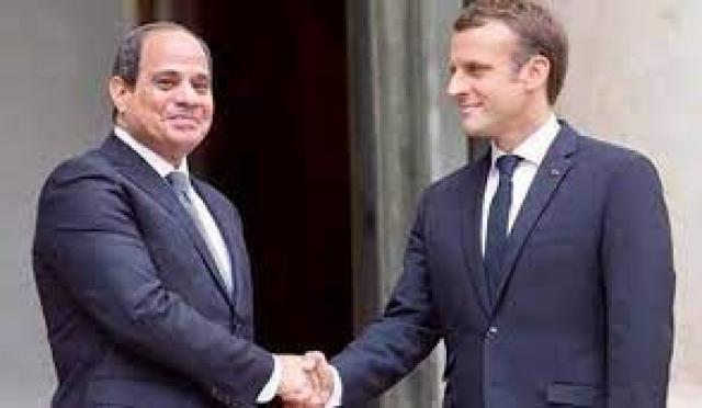 ماكرون والسيسي