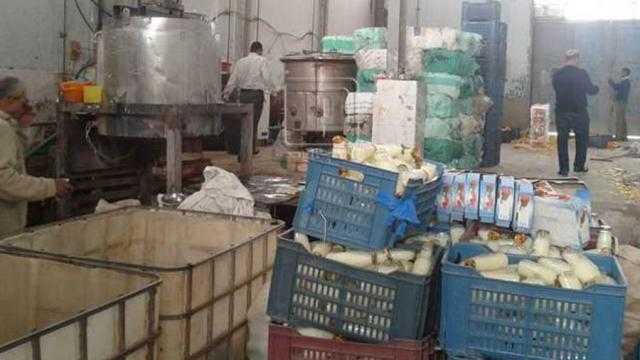 الجيزة.. ضبط 20 طن عصائر مجهولة المصدر