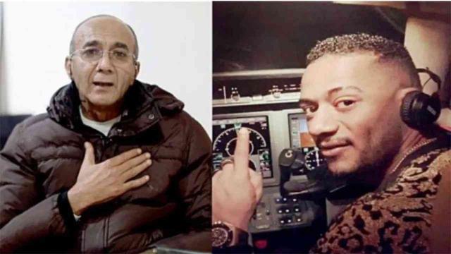 محمد رمضان والطيار أشرف أبو اليسر 