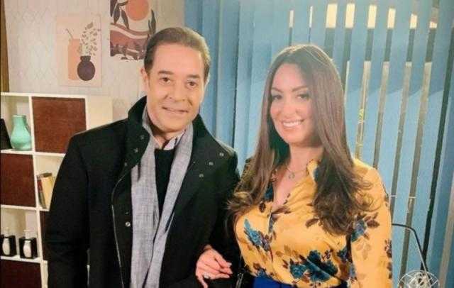 الظهور الأول لـ نرمين الفقي ومدحت صالح من كواليس «أبو العروسة»