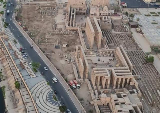 طريق الكباش الفرعوني يضع لمساته الأخيرة قبل الافتتاح
