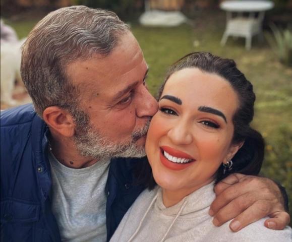 شريف منير وابنته 