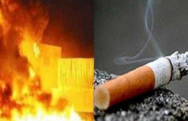 عقب سيجارة وراء حريق نشب بفندق في فيصل