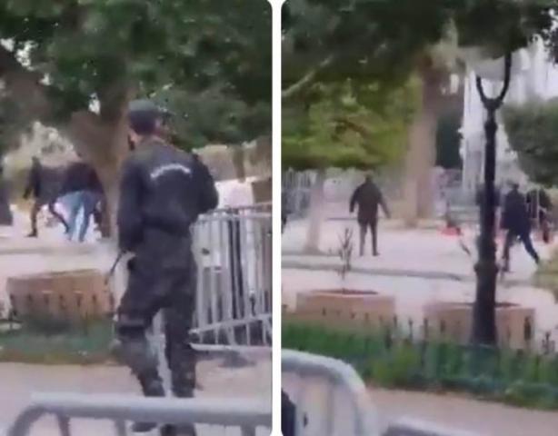 في أثناء الهجوم