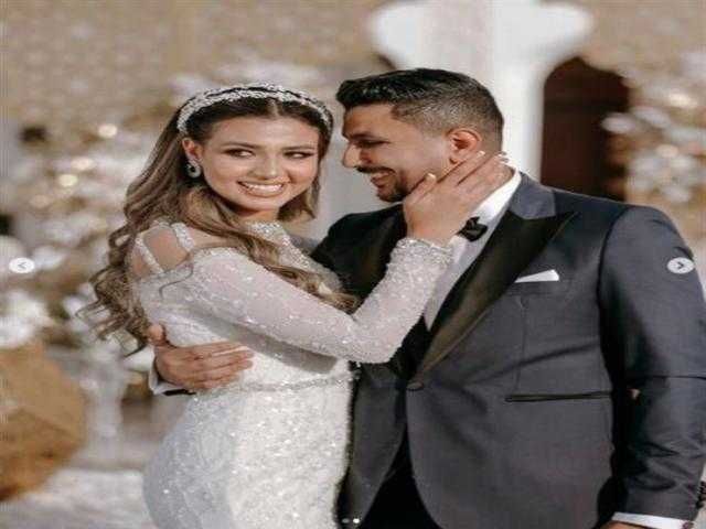 بحضور النجوم.. عقد قران علي غزلان وملكة جمال مصر فرح شعبان
