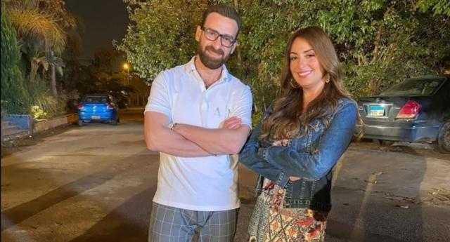 شاهد.. نرمين الفقي برفقة نضال الشافعي من كواليس «شارع 9»