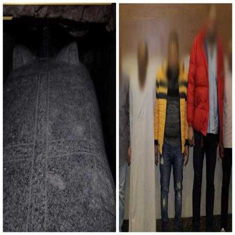 سقوط عصابة الكنز بـ«عين شمس»عثروا على مقبرة أثرية.. فيديو