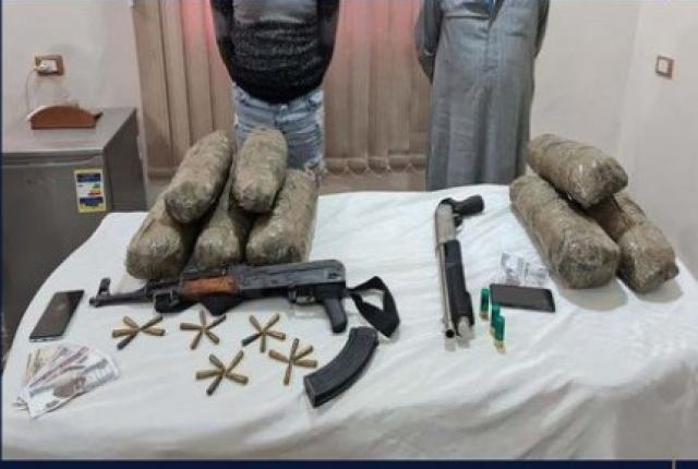 ضبط 25 كيلو بانجو وأسلحة نارية في دكرنس بالدقهلية