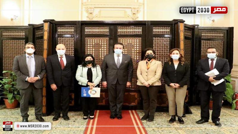 لقاء وفد منظمة الصحة العالمية بوزير التعليم العالي