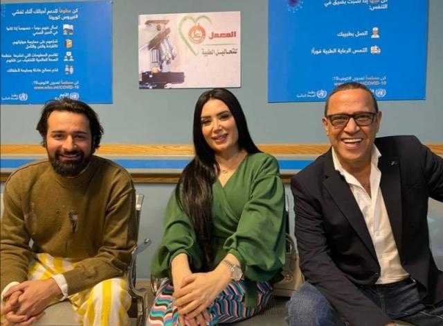 شاهد.. عبير صبري برفقة عبد الباقي وأحمد حاتم من كواليس «أنا وهي»