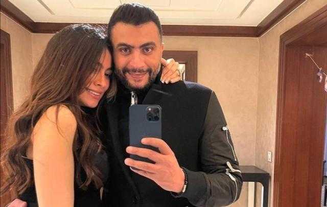 «حبيبي دائمًا».. رسالة رومانسية من هاجر أحمد لزوجها في عيد ميلاده