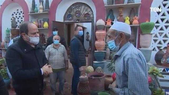 «متخافيش يا أختي».. الرئيس السيسي يحقق أمنية مواطنة