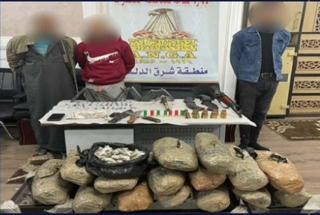 المتهمين والمضبوطات