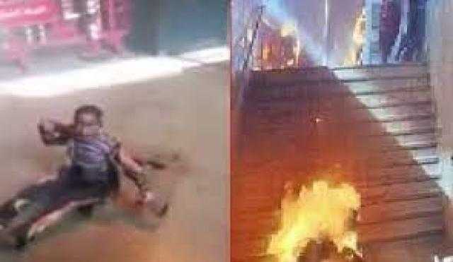 مشاهد مفجعة.. مصرع 38 شخصا في حريق سفينة بـ بنجلاديش