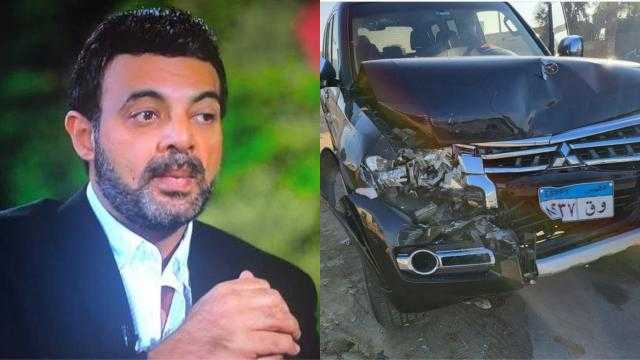 عمرو محمود ياسين يطمئن جمهوره بعد تعرضه لحادث سير مروع