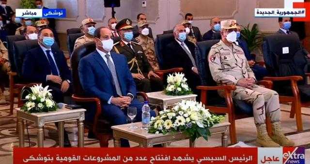 السيسي عن المياه المستخدمة في استصلاح توشكى: «محدش يقول جبتوها منين»