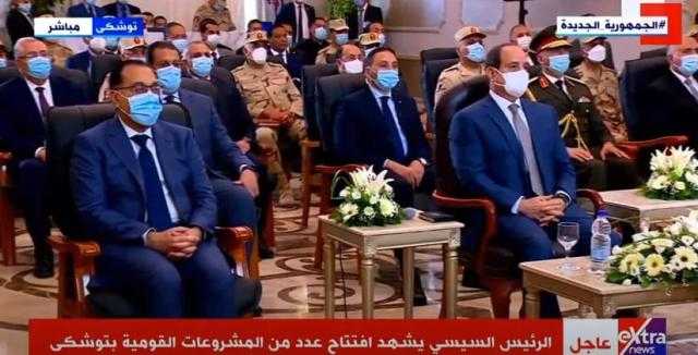 السيسي يقاطع رئيس الهيئة الهندسية لهذا السبب