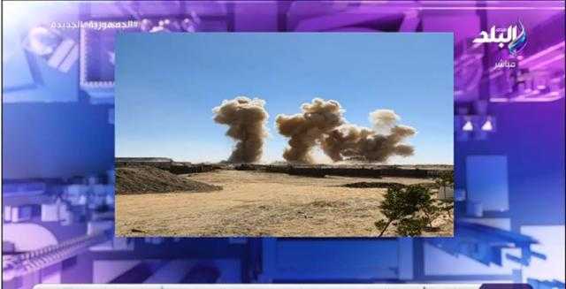 شاهد.. لحظة تفجير جبل الجرانيت في «توشكى»