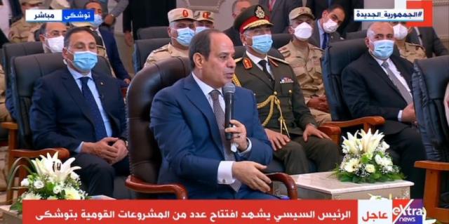السيسي: «المشروعات اللي بنعملها أمر مستحيل بالنسبة لأي حد»