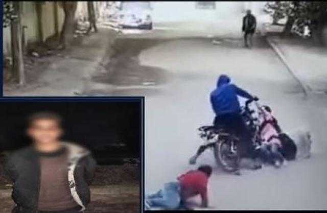 ضبط المتهم بسحل فتاتين ودهس سيدة أثناء سرقة هاتف محمول بحلوان