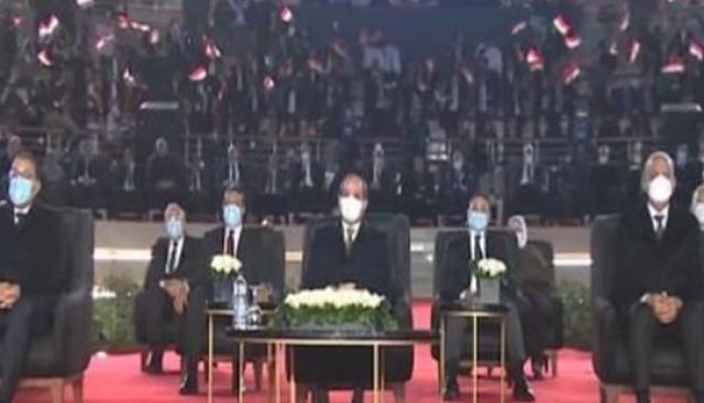 الرئيس السيسي يشهد احتفالية فنية على المسرح الروماني