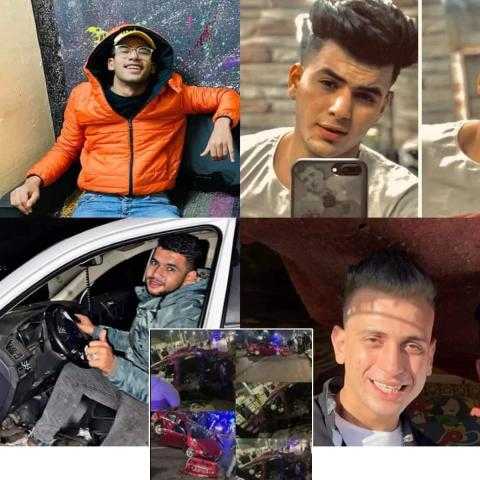 تطورات جديدة في حادث انقلاب سيارة ومصرع 4 شباب بـ صلاح سالم