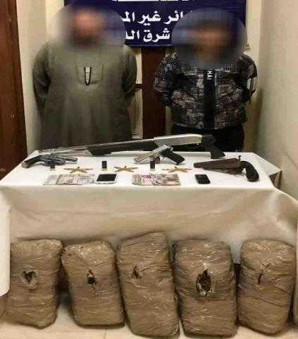 ضبط عاطلين بحوزتهما 15 كيلو بانجو في الدقهلية