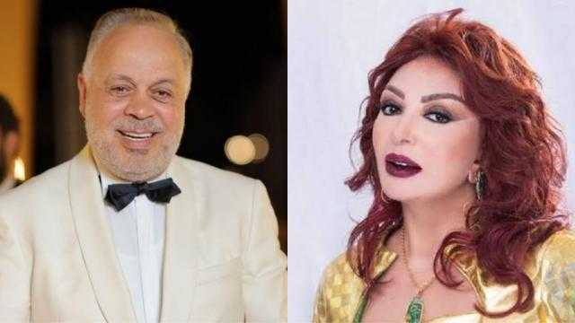 نبيلة عبيد تتحدى فيروس كورونا من أجل عيد ميلاد أشرف زكي