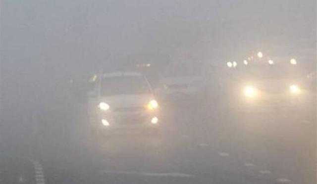 بسبب الشبُّورة الكثيفة.. غلق طريق الإسكندرية الصحراوي