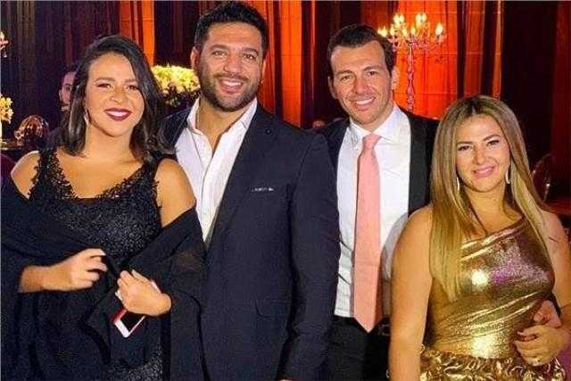بالصورة.. دنيا سمير غانم تحتفل بعيد ميلاد حسن الرداد