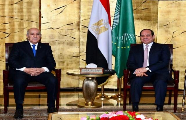 الرئيس المصري والرئيس الجزائري